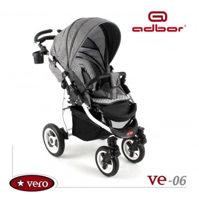 Adbor-Бебешка комбинирана количка Vero:Ve06