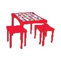 Маса с два стола 03493 червен