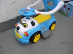 Кола за бутане с дръжка Panda JY-Z02A син